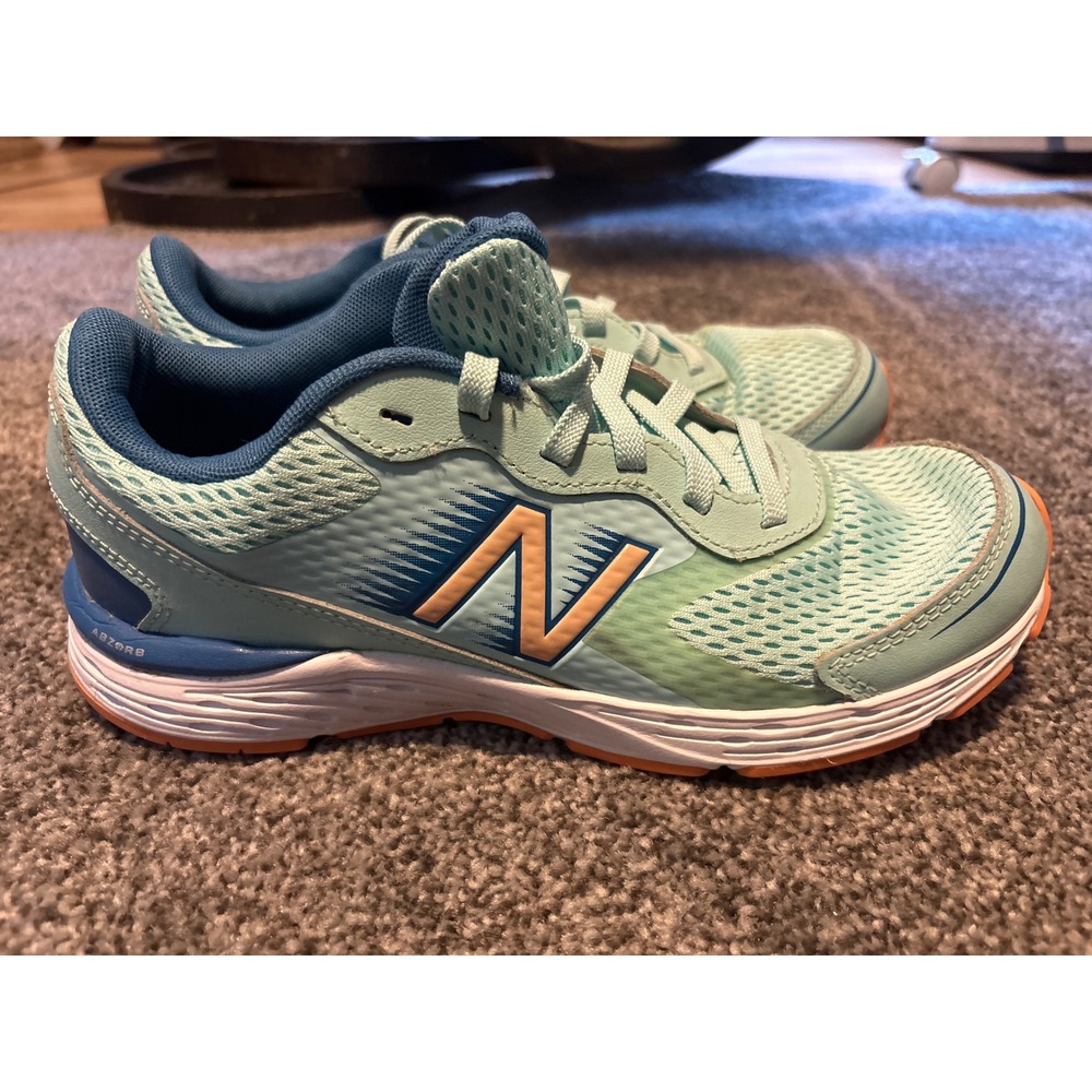 New Balance 680v6 Running Shoes Womens Size‎ 7 US Turquoise Orange Sneakers